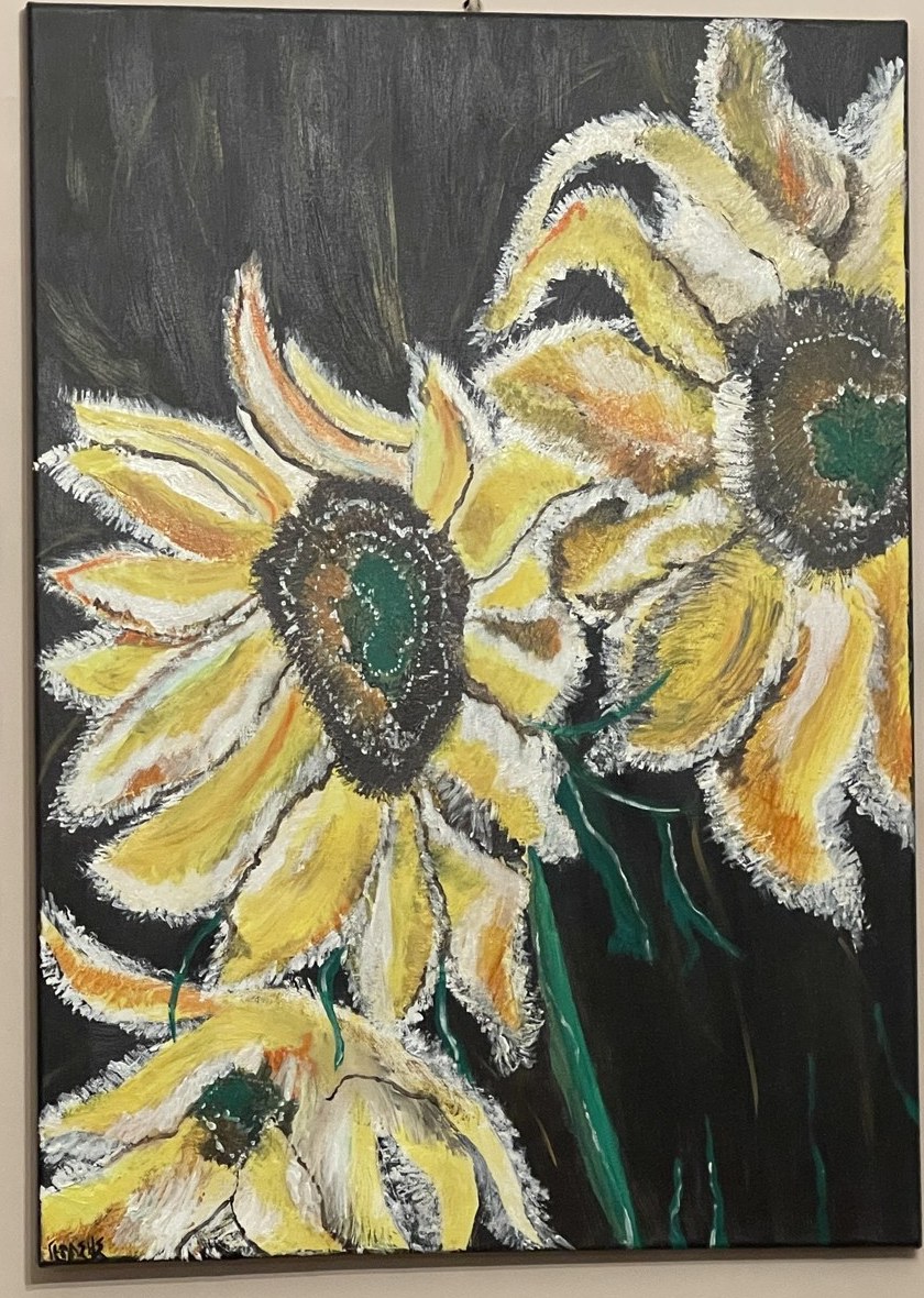Sunflowers at Night