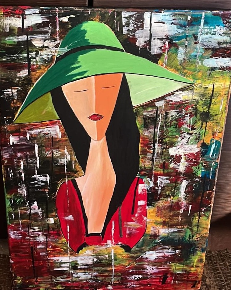 Lady in the Green Hat