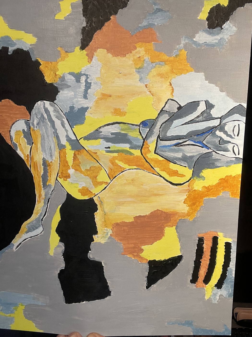 Reclining Figure in Gold